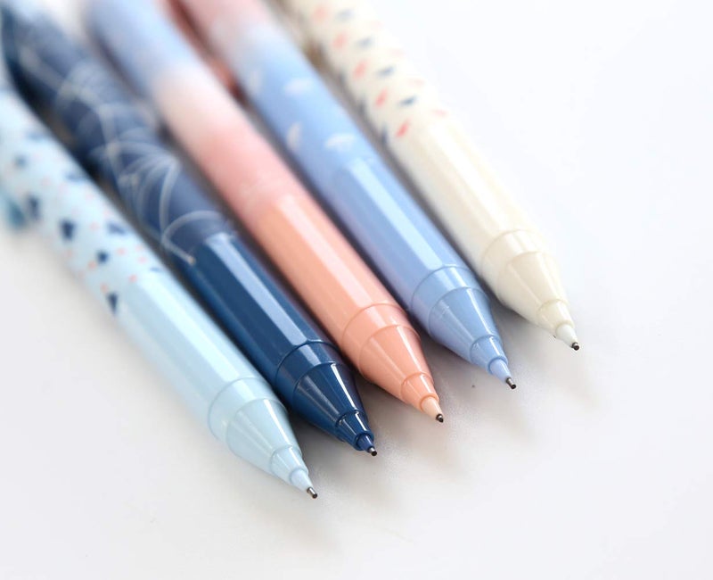 GANSSIA Blue Series Mechanical Pencils 0.5mm Point Lead Automatic Pencil for Drafting and Sketching Pack of 5 Pcs - Image 2